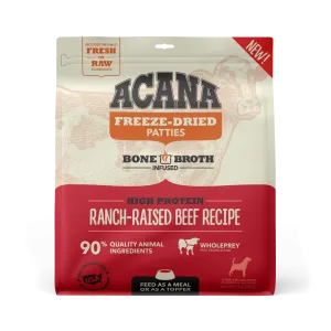 Acana Freeze-Dried Food Ranch-Raised Beef Recipe Patties for Dogs