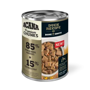 Acana Premium Chunks Grain Free Duck Recipe for Dogs