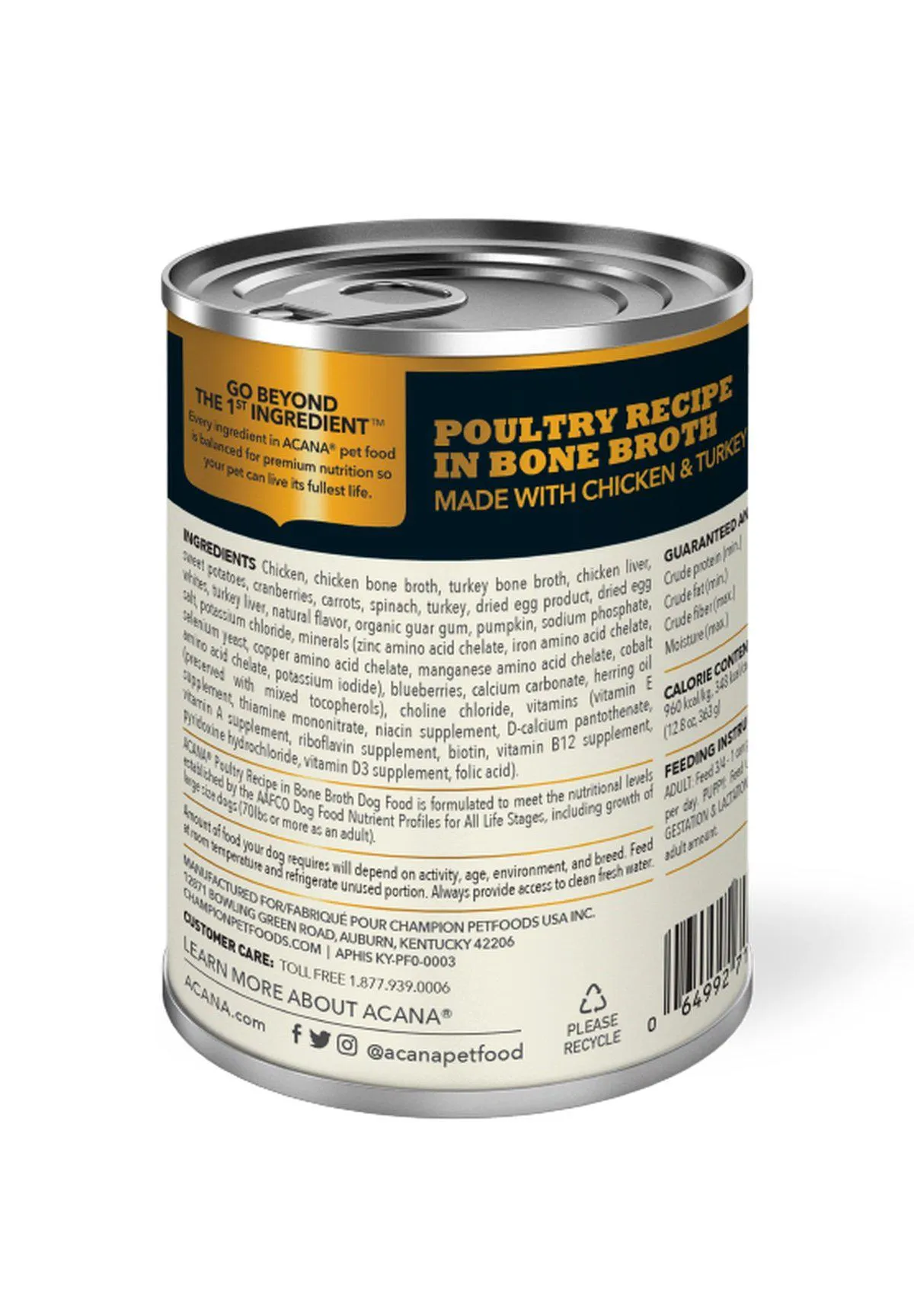 Acana Premium Chunks Poultry in Bone Broth Wet Dog Food