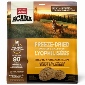 ACANA Free-Run Chicken Recipe Freeze Dried Dog Food, Patties