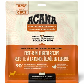 ACANA Free-Run Turkey Recipe Freeze Dried Dog Food, Morsels