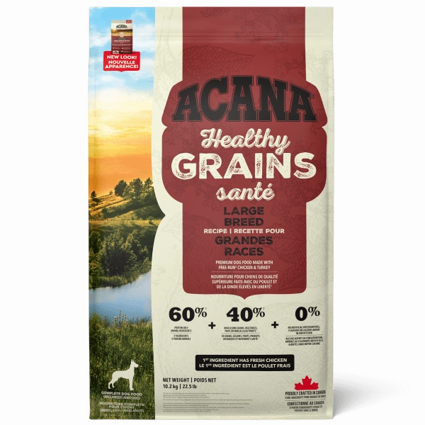 ACANA Healthy Grains Large Breed Recipe Dry Dog Food, 10.2kg