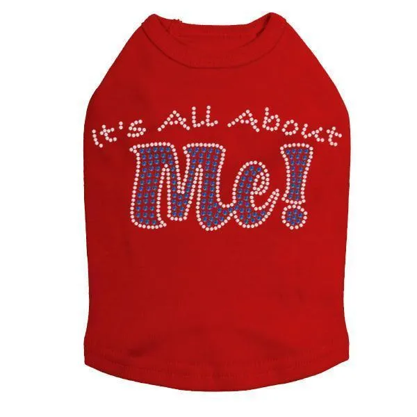 All About Me Rhinestone Dog Tank
