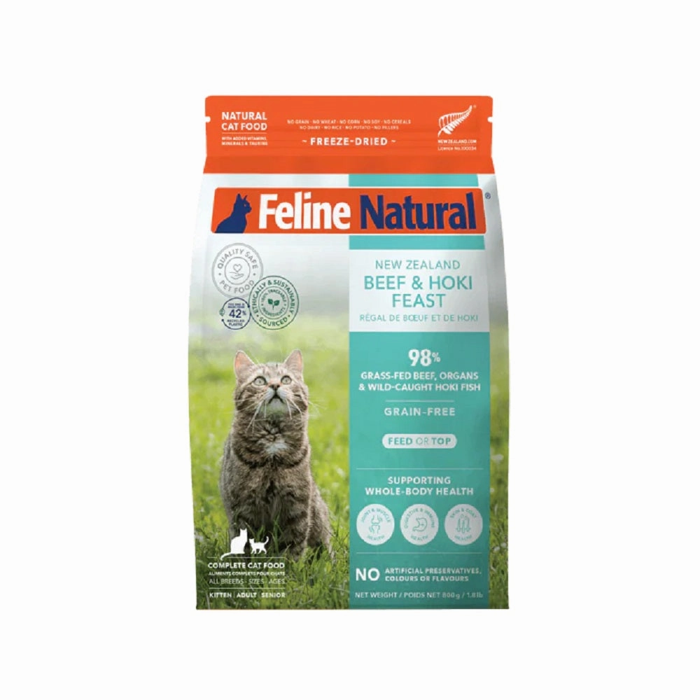 All Life Stages Freeze Dried Beef & Hoki Feast Complete Cat Food