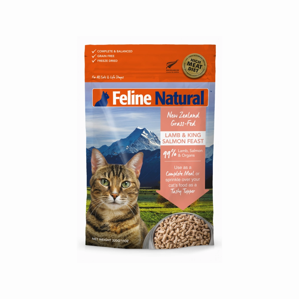 All Life Stages Freeze Dried Lamb & King Salmon Feast Complete Cat Food