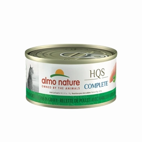 Almo Nature - HQS Complete Cat Wet Food - Chicken Recipe with Green Beans in Gravy 70g