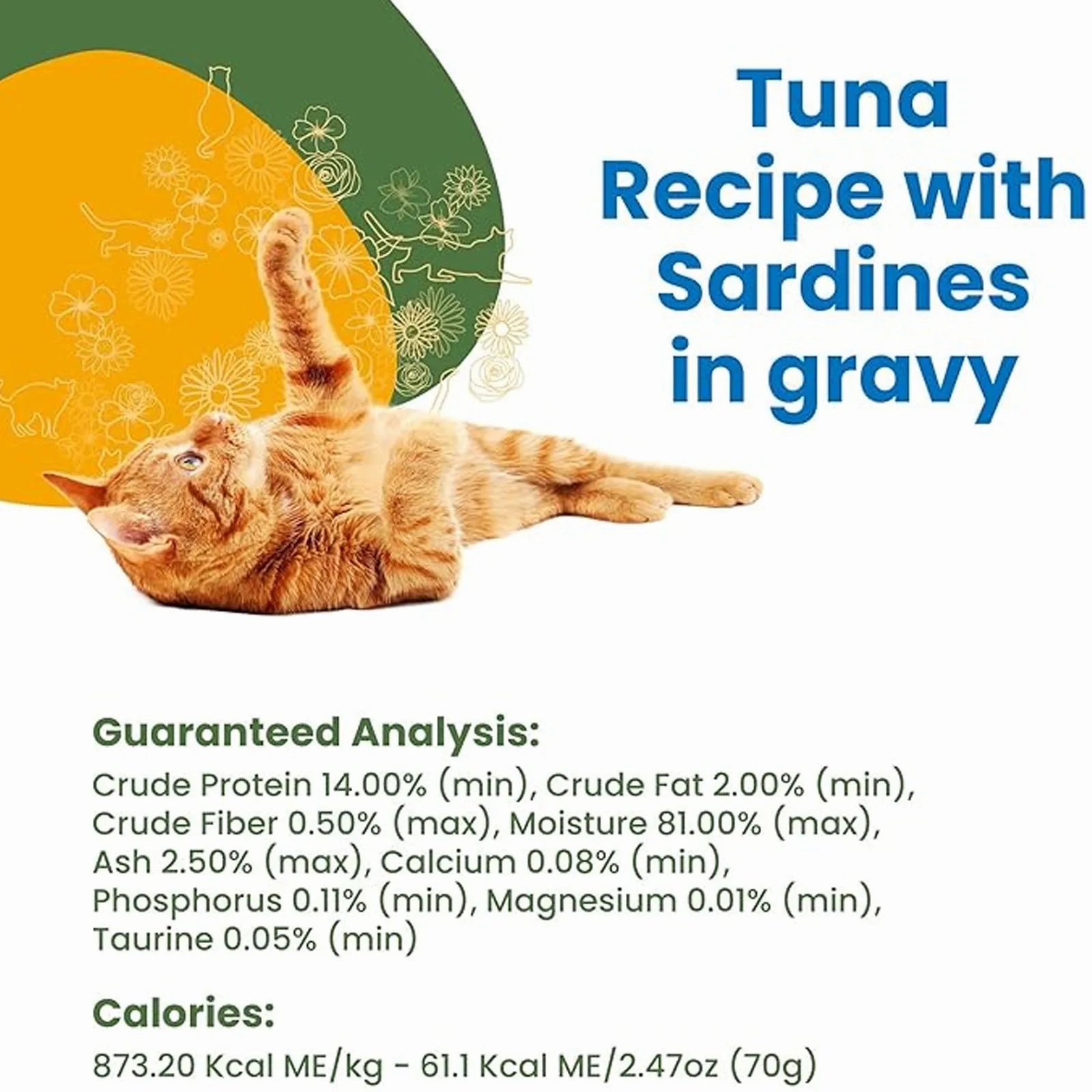 Almo Nature - HQS Complete Cat Wet Food - Tuna Recipe with Sardines in Gravy 70g