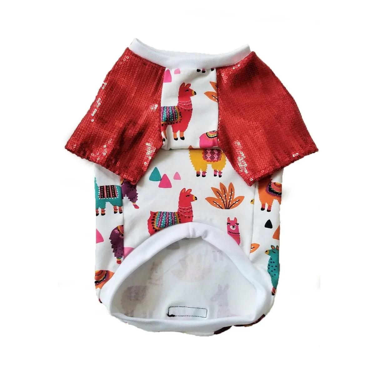 Alpaca Sequin Raglan Dog Tee