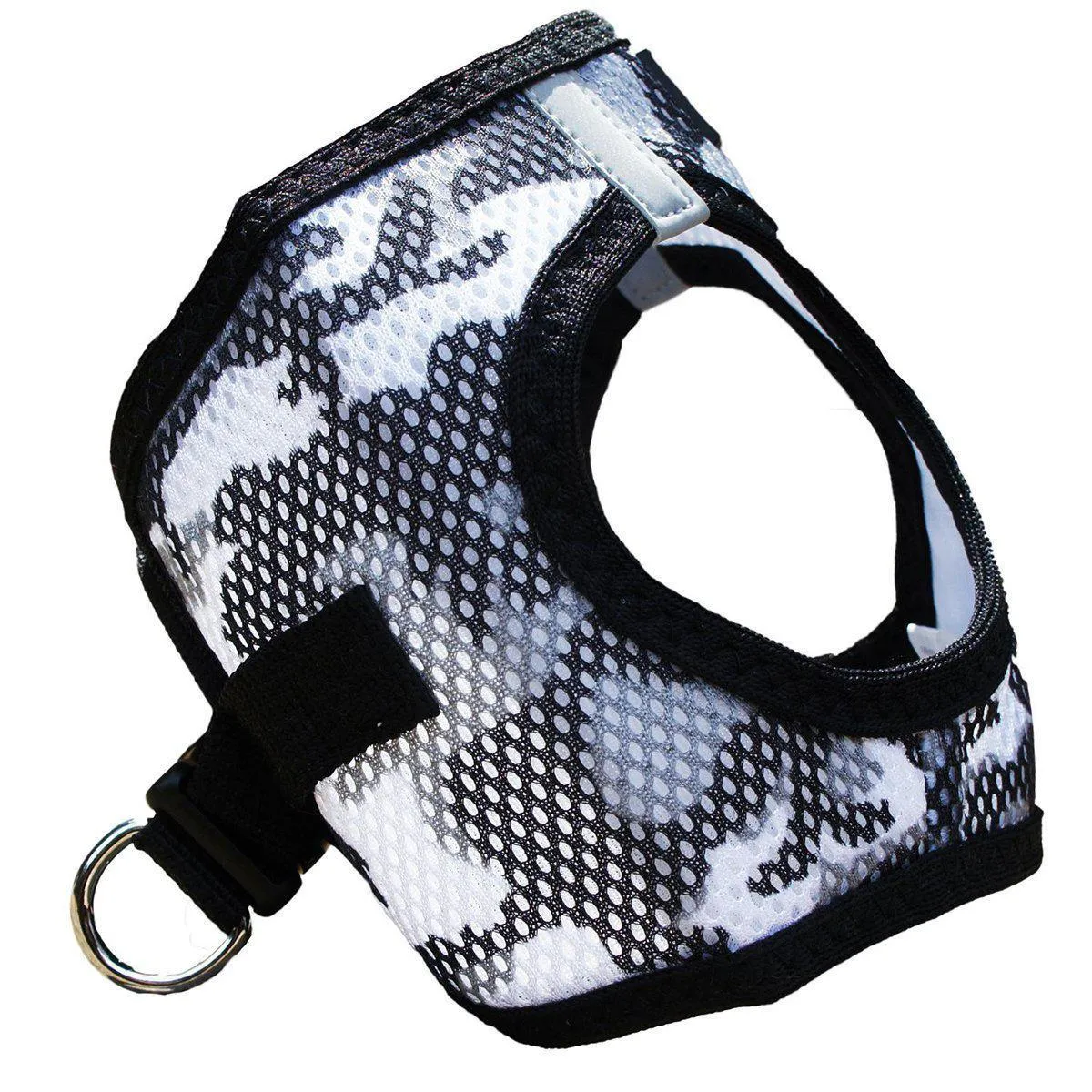 American River Dog Harness Grey Camo