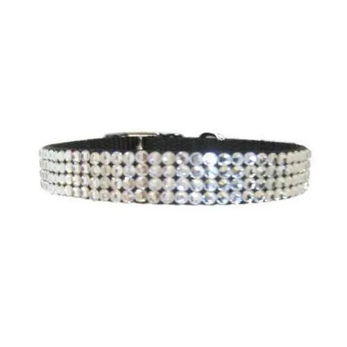 April Birthstone Crystal Dog Collar