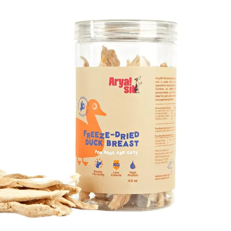 ARYA SIT Freeze-Dried Duck Breast Treats for Dogs & Cats