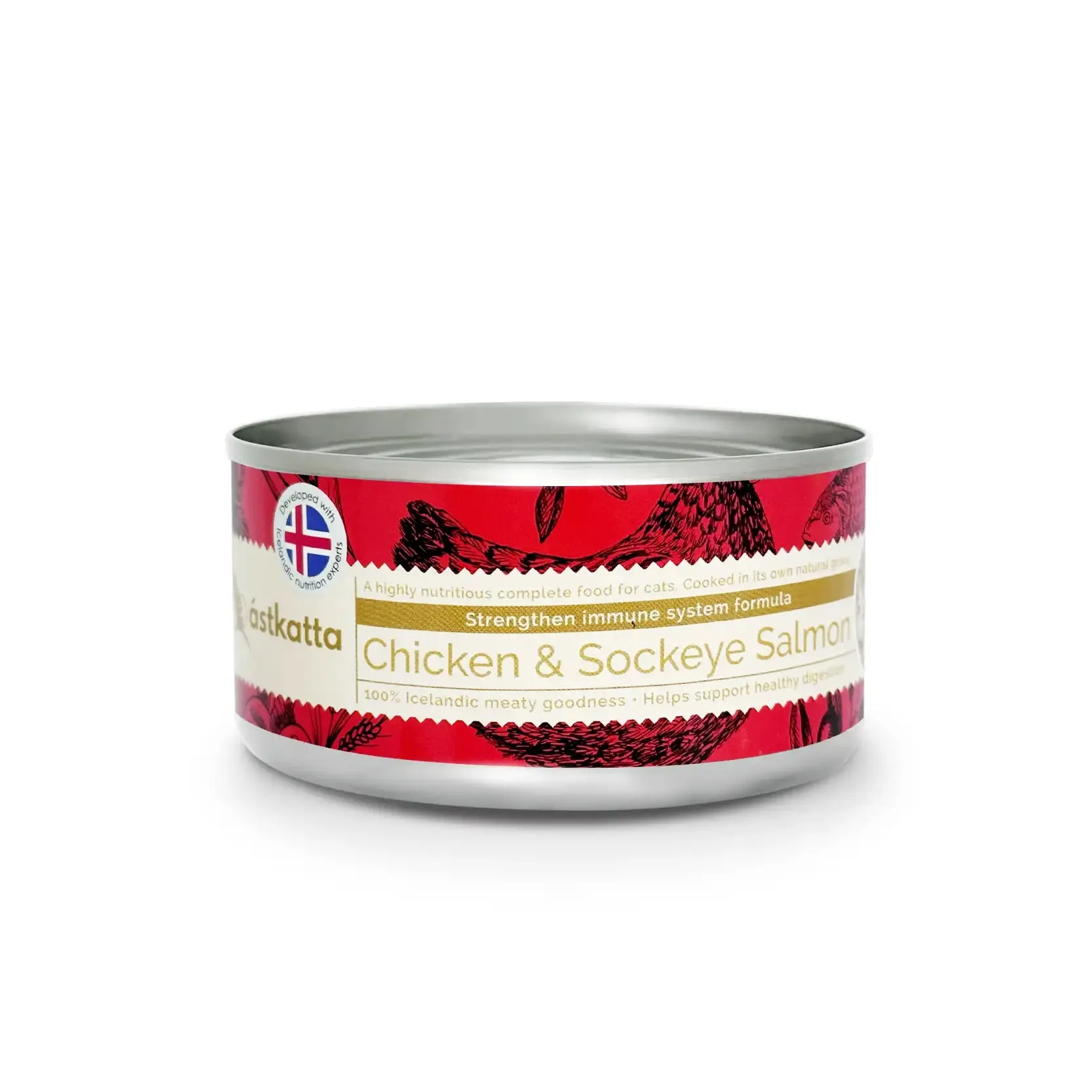 Astkatta Complete Cat Wet Food - Chicken & Sockeye Salmon