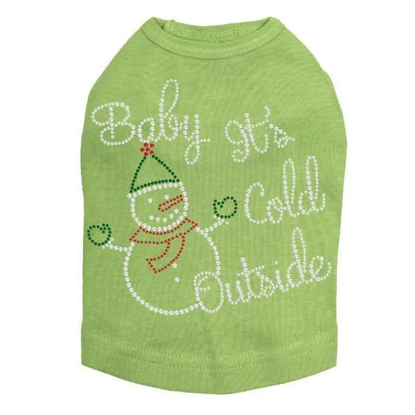 Baby It's Cold Outside Rhinestone Dog Tank
