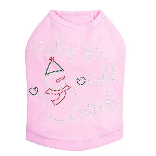 Baby It's Cold Outside Rhinestone Dog Tank