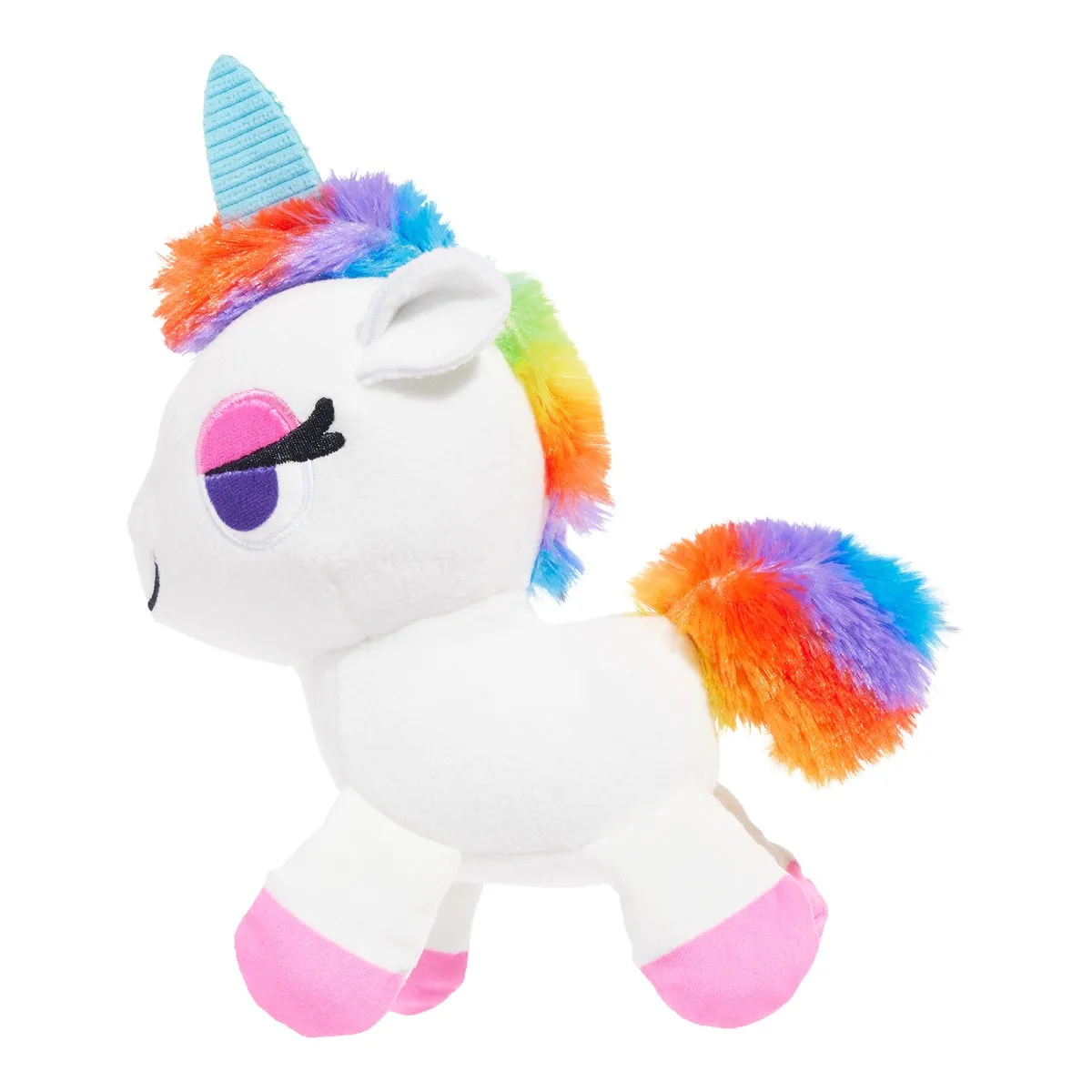 BARK Hay Girl Unicorn Plush Dog Toy