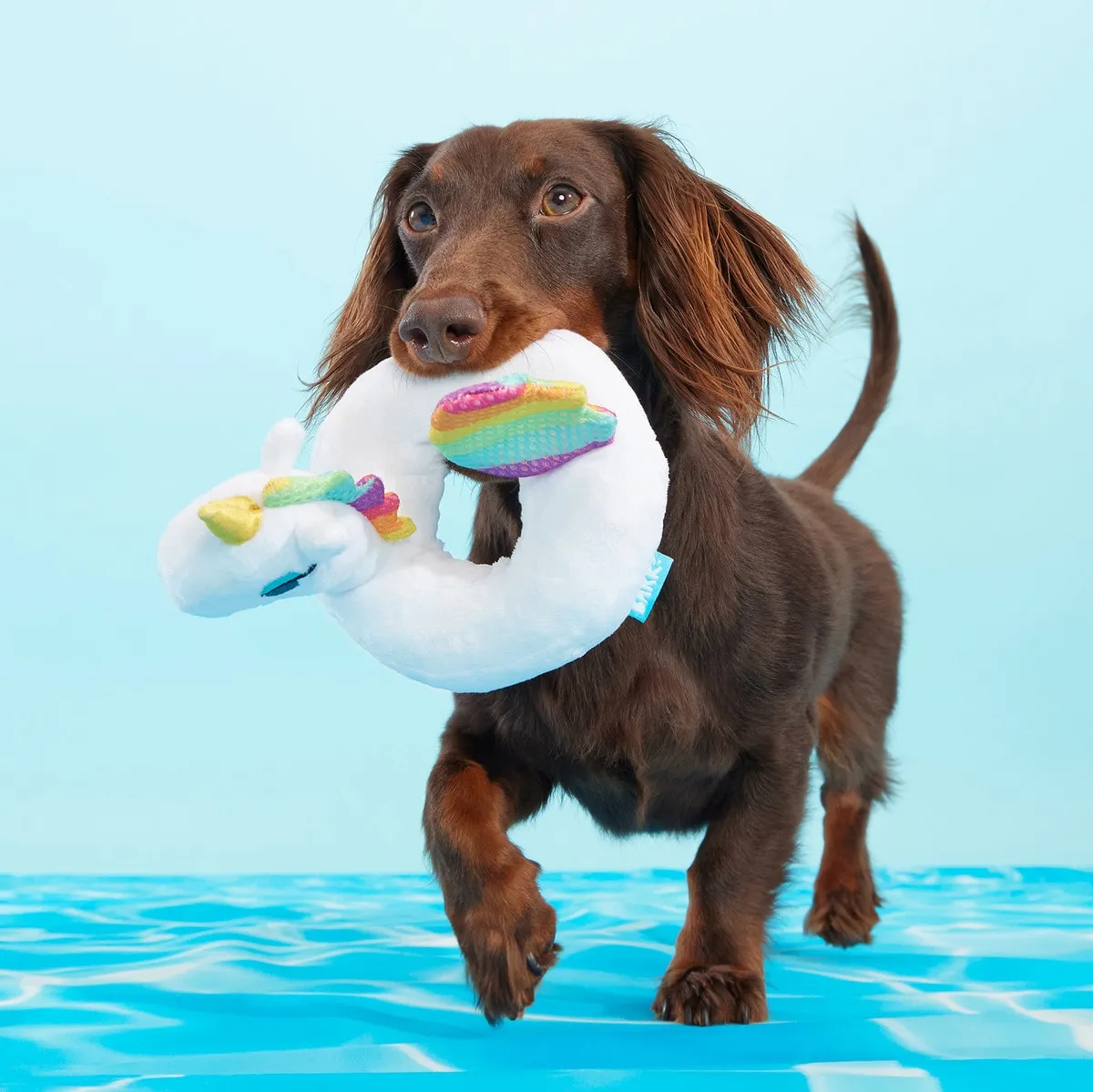 BARK Tina the Tubular Unicorn Plush Dog Toy