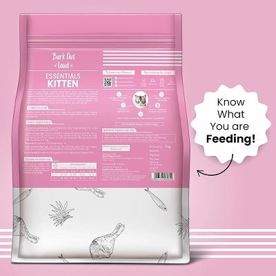 Bark Out Loud Essentials Real Fish Kitten Dry Food