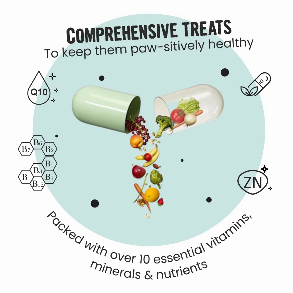 Bark Out Loud Immunity Multi Vitamin Chew Stix and Henlo Chicken Pops Dog Treats Combo