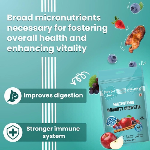 Bark Out Loud Immunity Multi Vitamin Chew Stix for Dogs and Cats