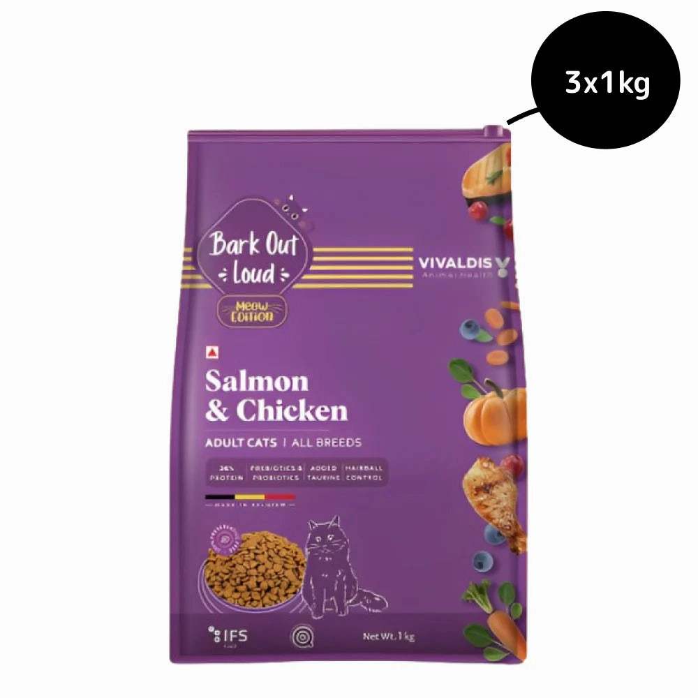 Bark Out Loud Salmon and Chicken Adult Cat Dry Food