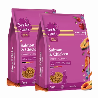 Bark Out Loud Salmon and Chicken Kitten Dry Food