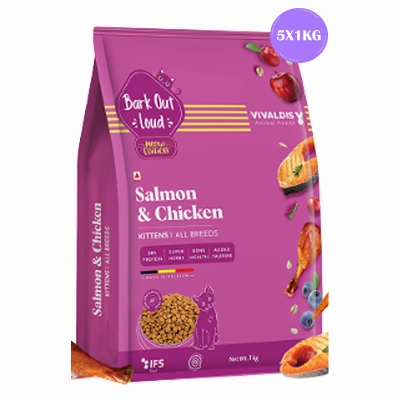 Bark Out Loud Salmon and Chicken Kitten Dry Food
