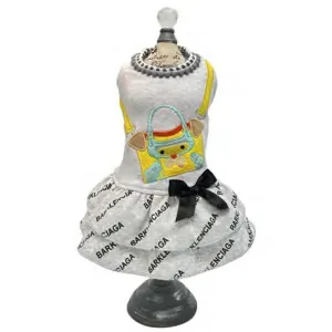 Barklenciaga City Dog Dress Lemon