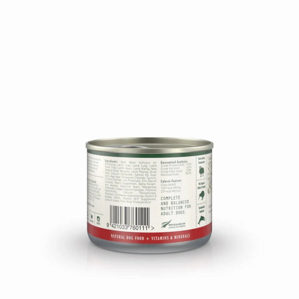 Beef Pate Staple with Green Mussels Adult Dog Can