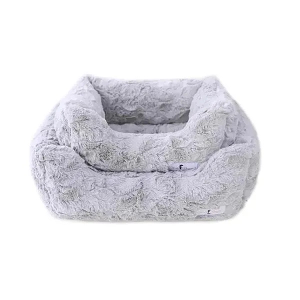Bella Dog Bed Silver