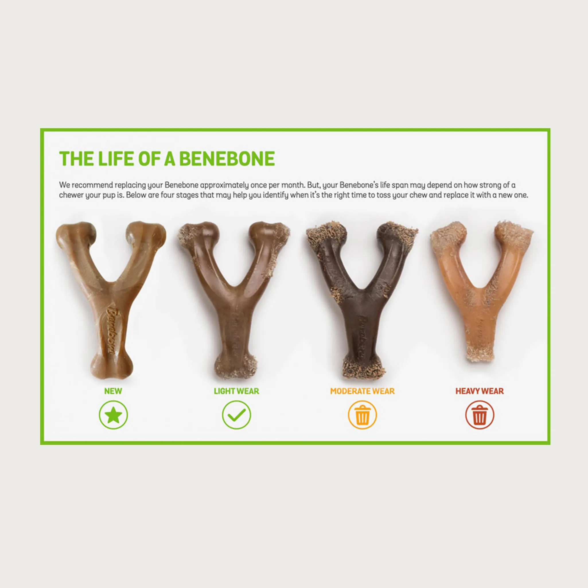 BENEBONE Bacon Stick Chew Toy for Dogs