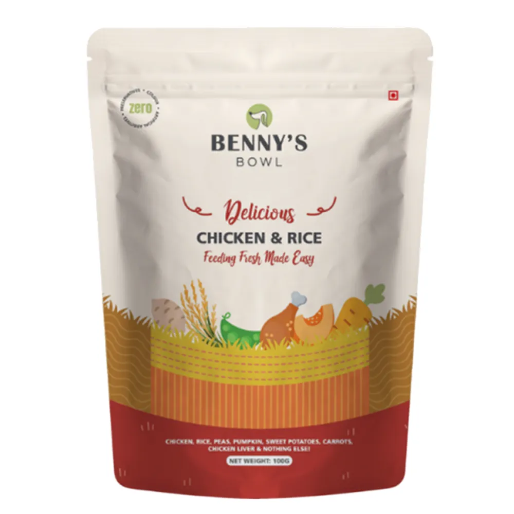 Bennys Bowl Chicken and Rice Dog Fresh and Wet Food