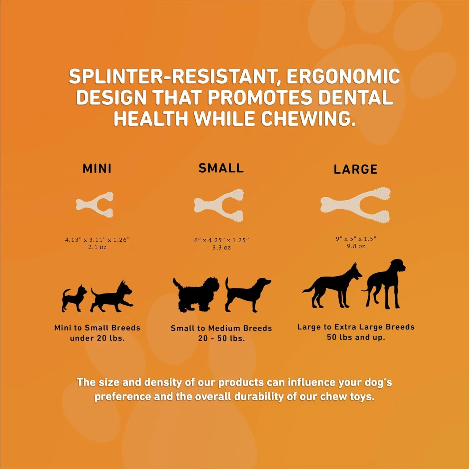 BetterBone Hard Density Wishbone Classic Flavor Dog Chew Toy