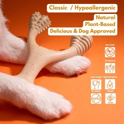 BetterBone Hard Density Wishbone Classic Flavor Dog Chew Toy