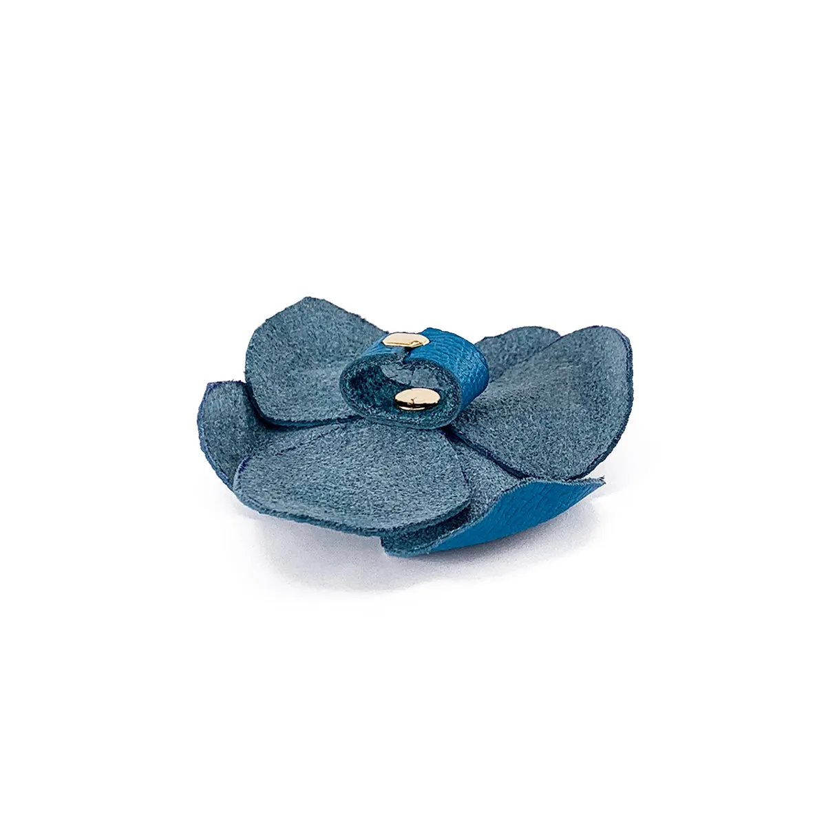 Beverly Classic Rhinestone Leather Dog Flowerette Slider Caribbean
