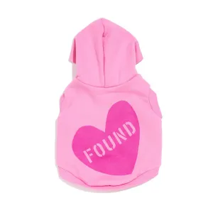 Big Full Heart Dog Hoodie Candy Pink/Magenta