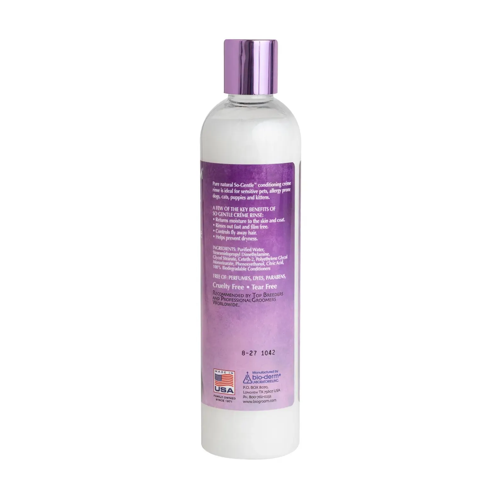 Bio-Groom - So Gentle Hypo-Allergenic Crme Rinse for Dogs 12oz