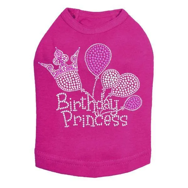 Birthday Princess Rhinestone Dog Tank