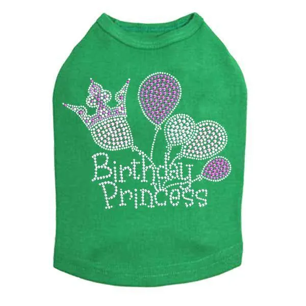 Birthday Princess Rhinestone Dog Tank