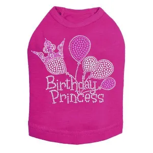 Birthday Princess Rhinestone Dog Tank