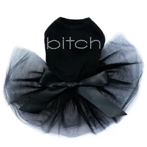 Bitch Rhinestone Tutu Dog Dress 3XL