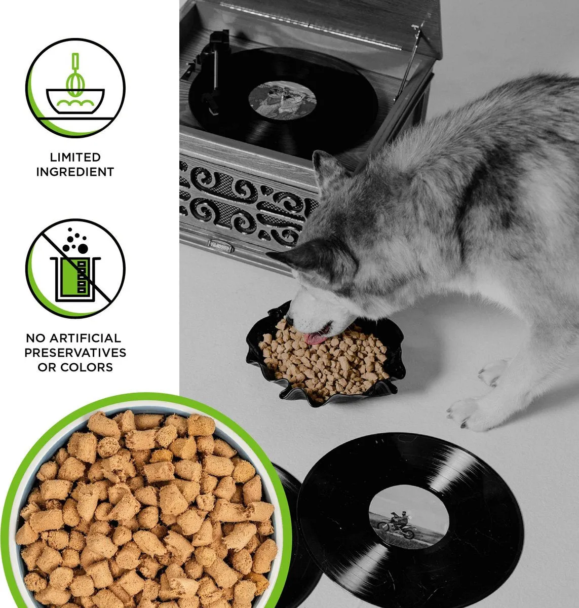 Bixbi Rawbble Freeze-Dried Pork Recipe Dog Food