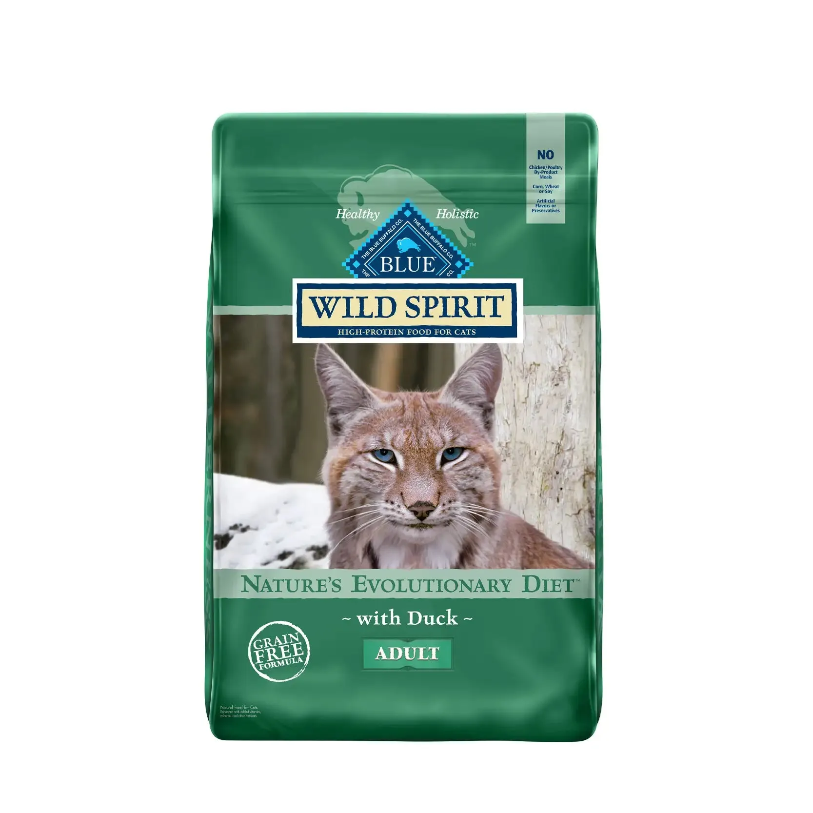 Blue Buffalo Grain-Free Cat Food - WILD Spirit Indoor Adult Duck Recipe