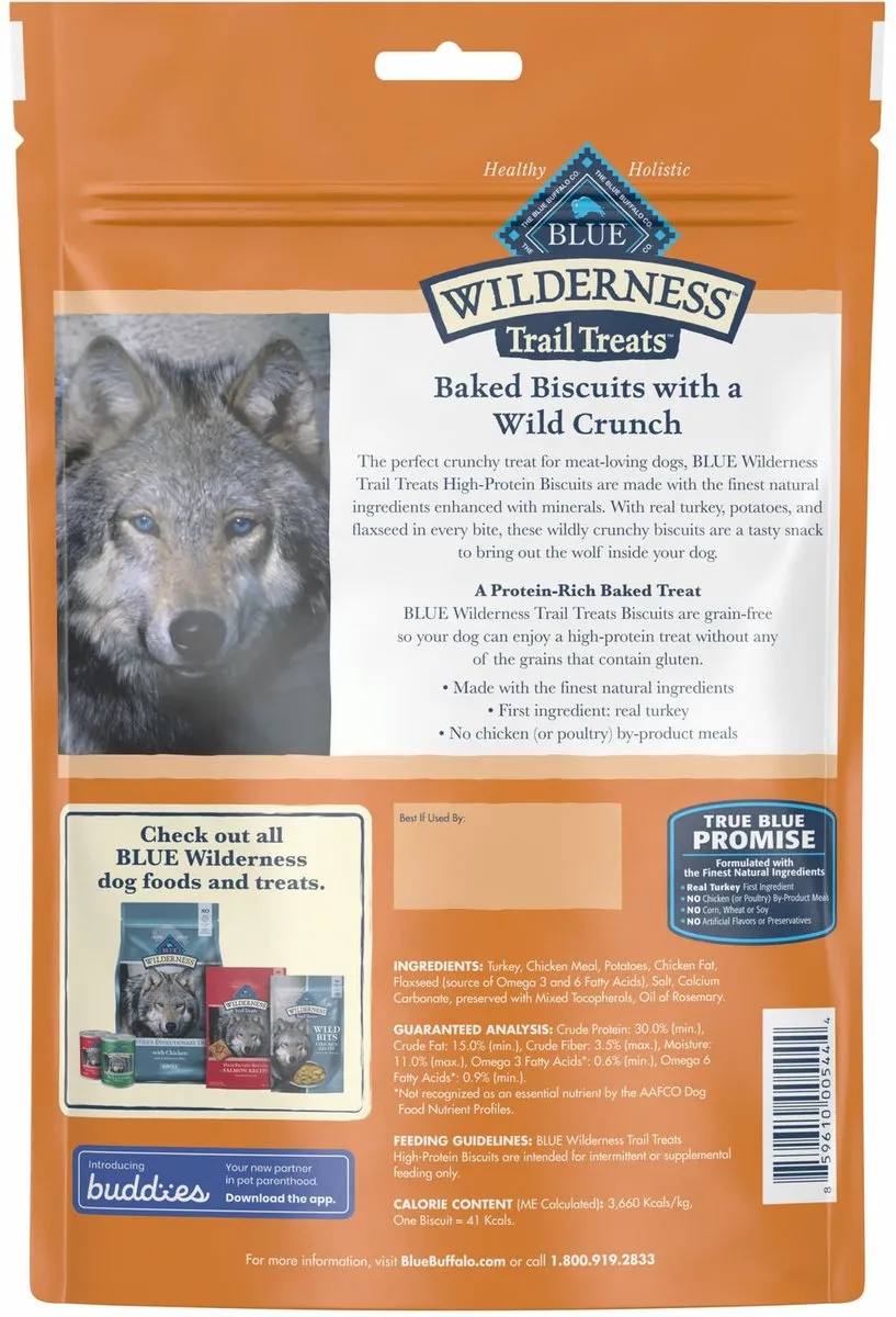 Blue Buffalo Wilderness Trail Grain Free Turkey Dog Treats