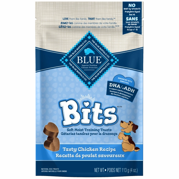 BLUE Bits Soft-Moist Training Treats; Tasty Chicken Recipe