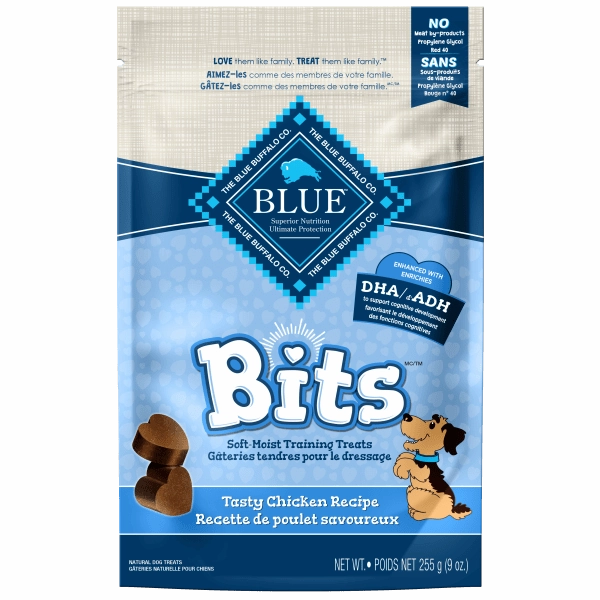 BLUE Bits Soft-Moist Training Treats; Tasty Chicken Recipe
