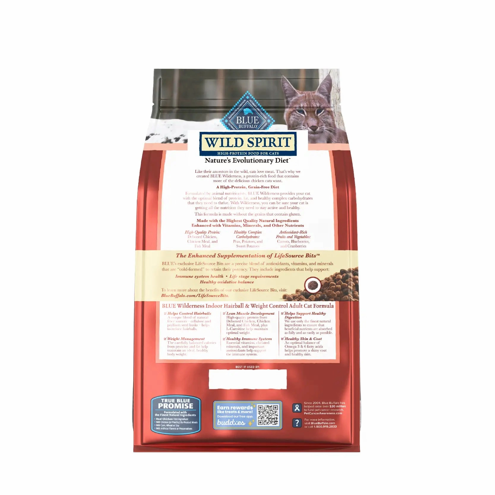 Blue Buffalo Grain-Free Cat Food - WILD Spirit Adult Indoor Weight Control Chicken Recipe