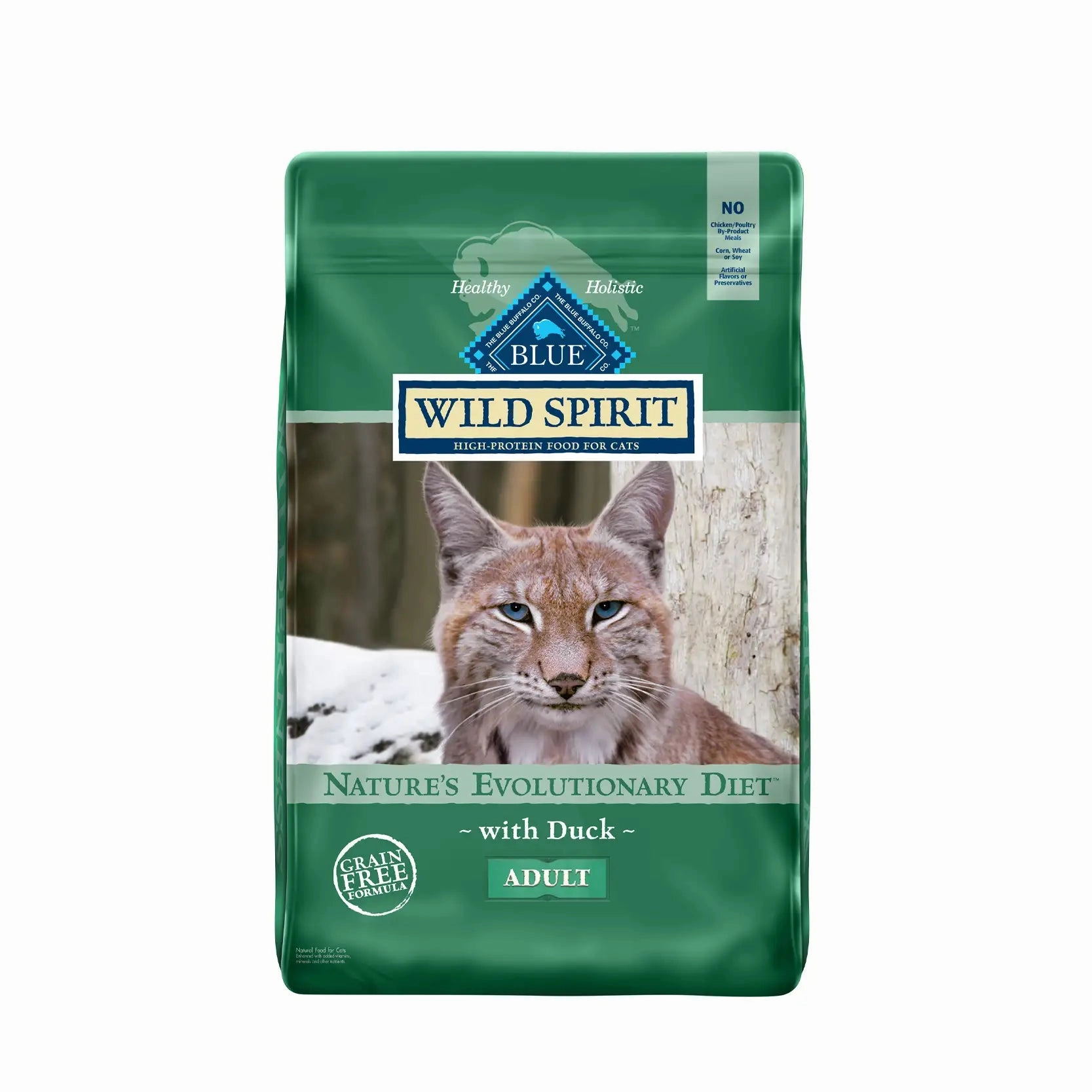 Blue Buffalo Grain-Free Cat Food - WILD Spirit Indoor Adult Duck Recipe