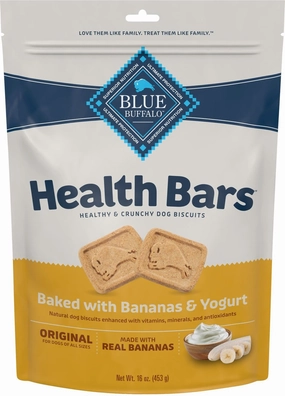 Blue Buffalo Health Bars Baked with Banana & Yogurt Dog Treats