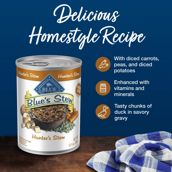 BLUE Buffalo Hunter's Stew Recipe Canned Dog Food