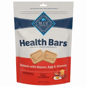 BLUE Health Bars Natural Crunchy Dog Treats Biscuits; Bacon, Egg & Cheese